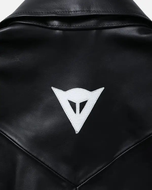 Recreated - Buy Y-3 Neighborhood Black Leather Bomber Jacket back