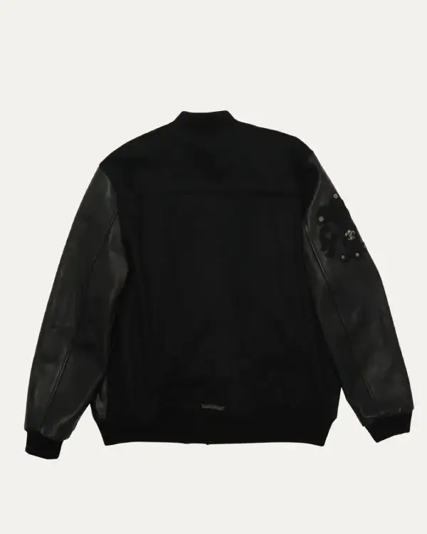 Recreation – Chrome Heart Black Letterman Varsity Jacket