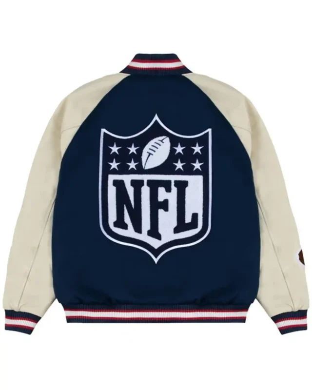 Recreation – NFL GOLF WANG Letterman Varsity Full-Snap Jacket Back