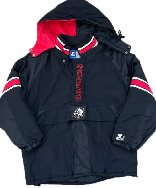 Sabres Black Starter Hooded Jacket