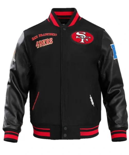 San Francisco 49ers Retro Classic Rib Wool Varsity Jacket