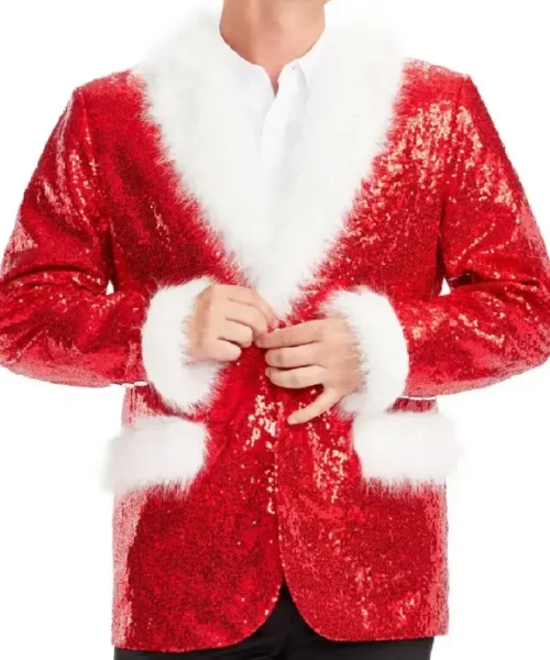 Santa Red Sequin Blazer