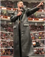 Seth Rollins Monday Night RAW Black Leather Long Coat