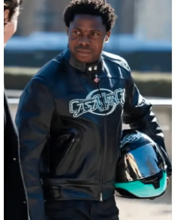 Shop 2025 Paris Fashion Week Casablanca Asake Black Leather Jacket Sale