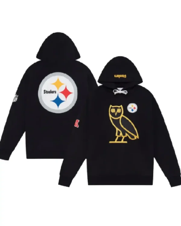 Shop American Rapper Snoop Dogg OVO x Pittsburgh Steelers Hoodie Sale