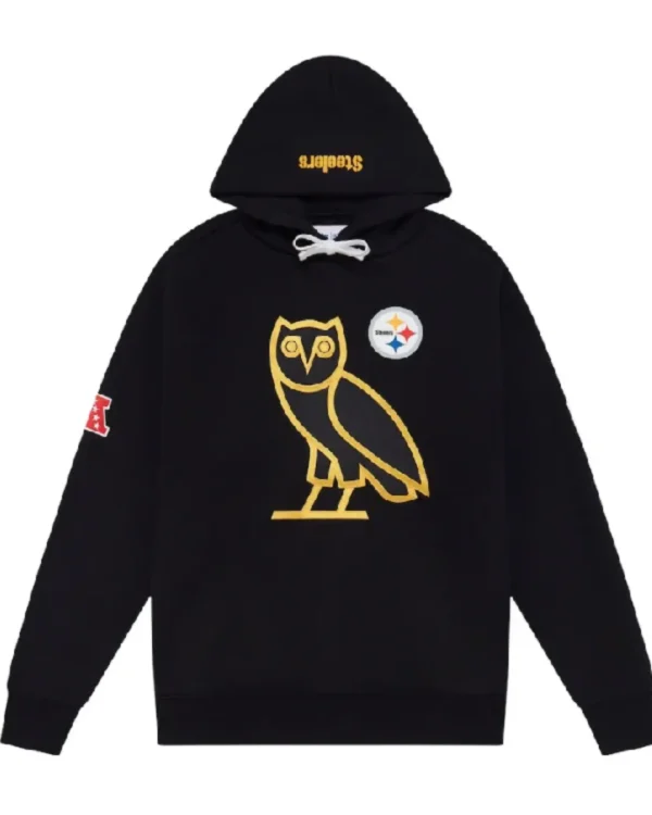 Shop American Rapper Snoop Dogg OVO x Pittsburgh Steelers Hoodie Sale Froud