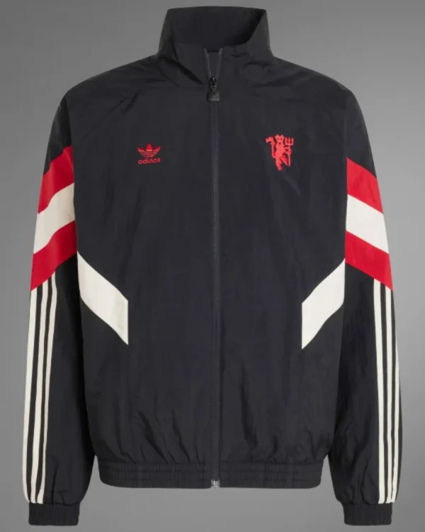 Shop Barry Keoghan x Adidas Manchester United Jacket Tracksuit Black For Sale