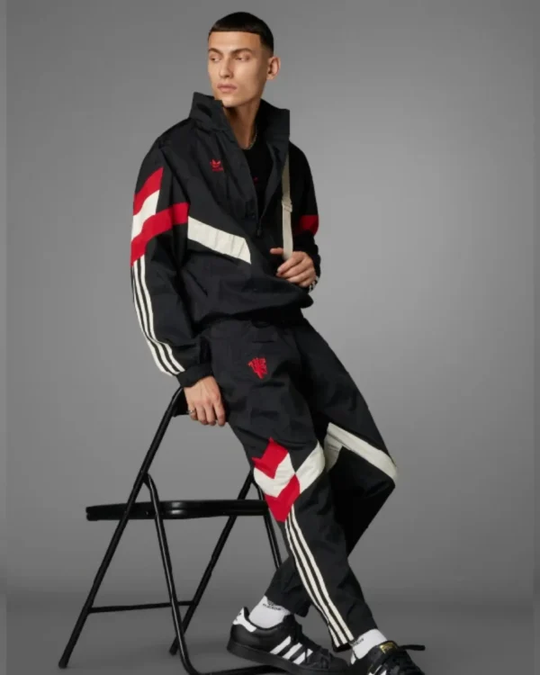 Shop Barry Keoghan x Adidas Manchester United Jacket Tracksuit Black on Sale
