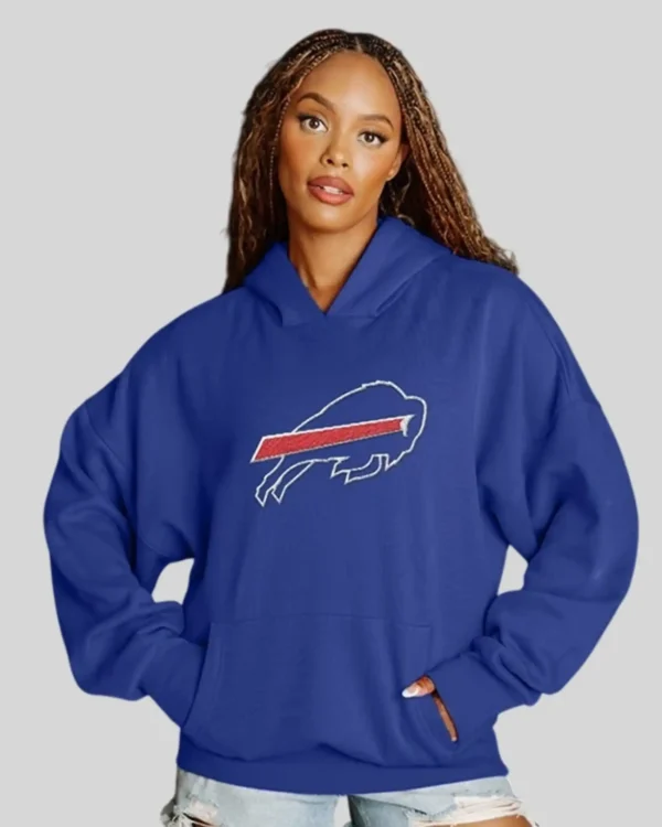 Shop Buffalo Bills Never Stop Oversized Premium Sweatshirt Hoodie Sale