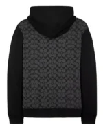 Shop Coach Signature Fleece Hoodie For Men and Women Sale Style 2 Back