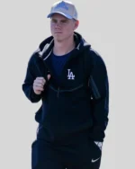 Shop Los Angeles Dodgers Nike Black Tech Fleece Windrunner Full-Zip Hoodie Jacket