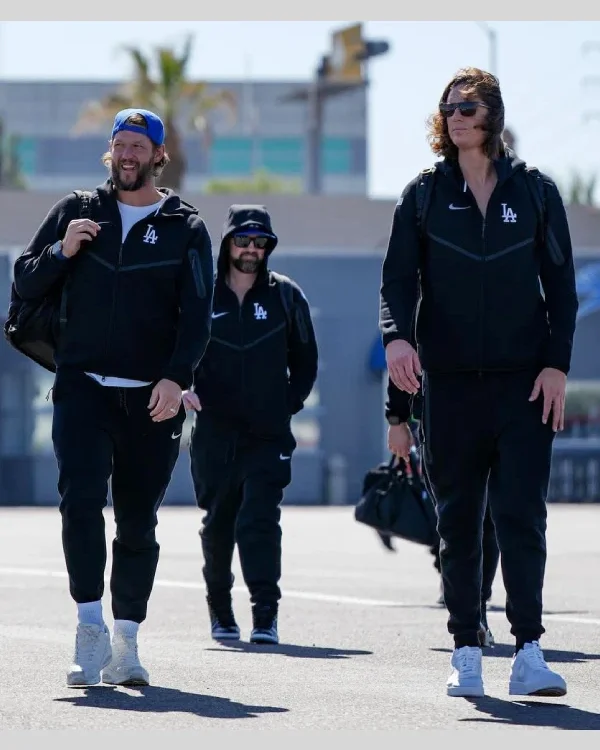 Shop Los Angeles Dodgers Nike Black Tech Fleece Windrunner Full-Zip Hoodie Jacket For Sale Black