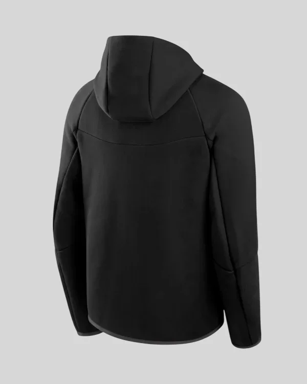 Shop Los Angeles Dodgers Nike Black Tech Fleece Windrunner Full-Zip Hoodie Jacket Sale Black Back