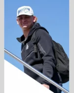 Shop Los Angeles Dodgers Nike Black Tech Fleece Windrunner Full-Zip Hoodie Jacket Sale Side post