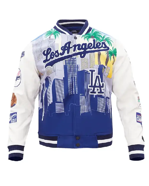 Shop MLB Los Angeles Dodgers Remix Varsity Jacket on Sale