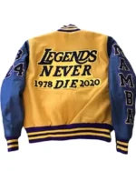 Shop Men's and Women's Kobe Bryant Legends Never Die Jacket Sale Style 2 Back