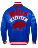 Shop NFL Buffalo Bills Rib Royal Satin Varsity Jacket For Sale