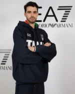 Shop Olympic Games Paris 2024 Opening Ceremony Italy Team EA7 Emporio Armani Navy Hoodie