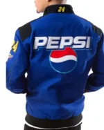 Shop Pepsi JG Racing Blue Cotton Jacket Sale Back