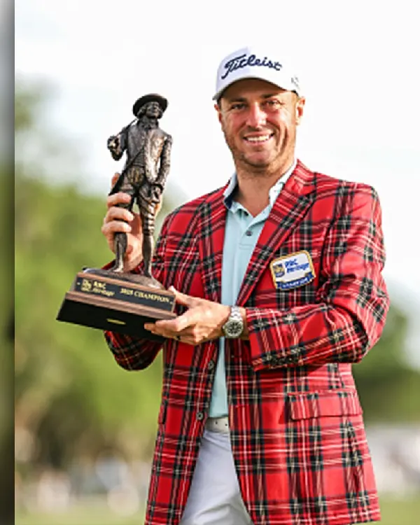 Shop RBC Heritage 2025 Justin Thomas Checkered Blazer Sale