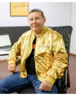 Shop Recreated – AWS Certified Golden Bomber Jacket on Sale