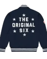 Shop Sierra Toronto Maple Leafs OVO Black Varsity Jacket Sale