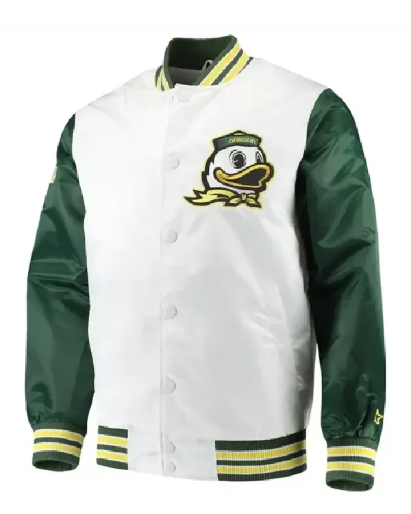 Shop The Rookie Oregon Ducks Satin Bomber Jacket For Men And Women Sale Green