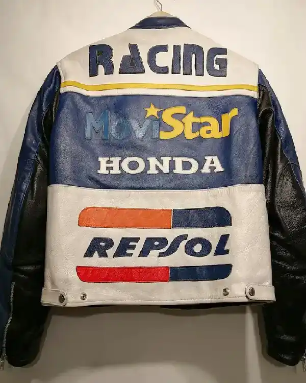 Shop The Vintage Respol Stylish Biker Leather Jacket For Sale Back