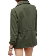 Shop Women Military 4 Pocket Green Cotton Jacket Sale