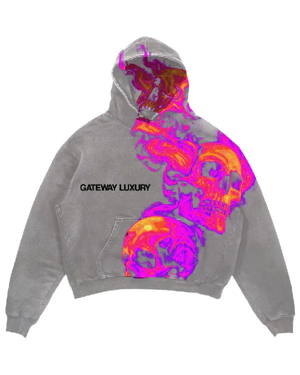 Skully Grey Hoodie