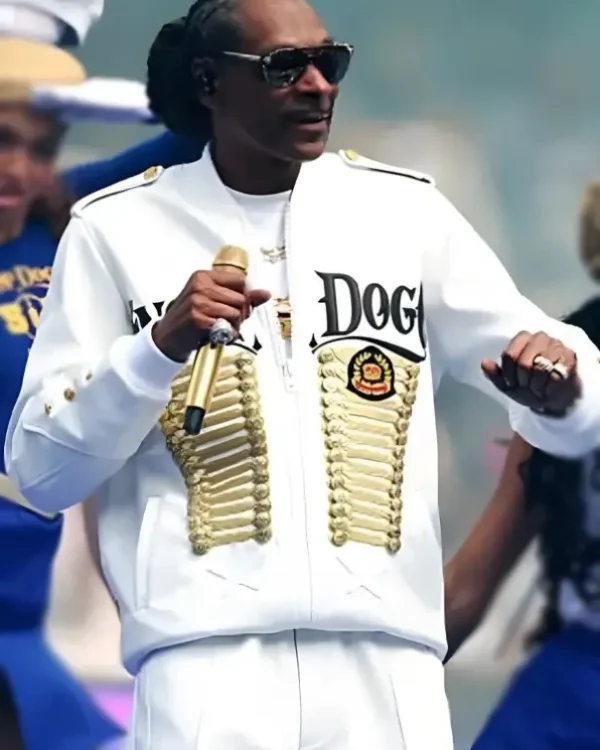 Snoop Dogg AFL Grand Final 2025 Gold Hussar-Style Braided Embellishments Bomber Jacket
