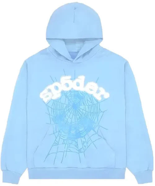 Sp5der Web Sky Blue Hoodie