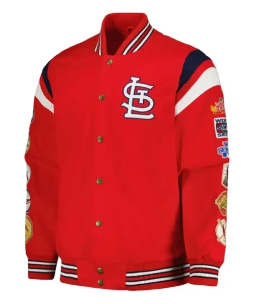 St Louis Cardinals Red Championship Wool Varsity Jacket