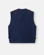 Stone Island Indigo Polypropylene Denim Light-Rinsed Utility Vest back