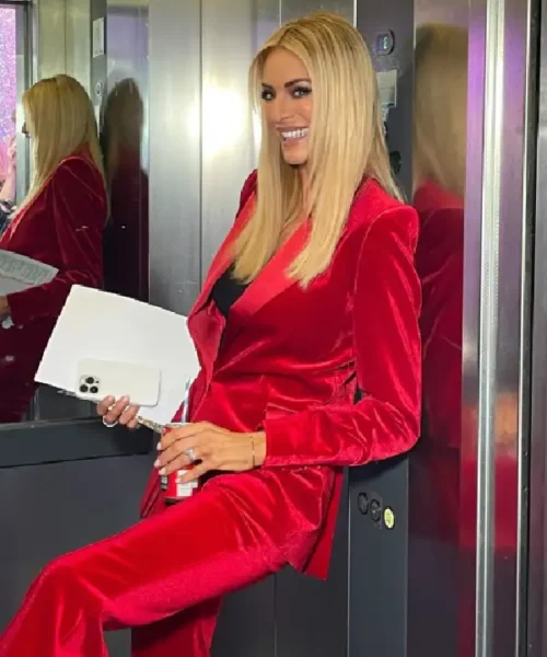 Strictly Come Dancing S23 Tess Daly Red Blazer