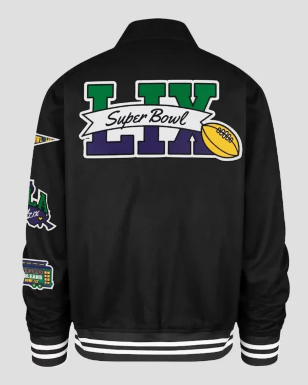 Super Bowl LIX Stoney Clover Lane X ’47 Stoney Showstopper Homestead Jacket – Black Back