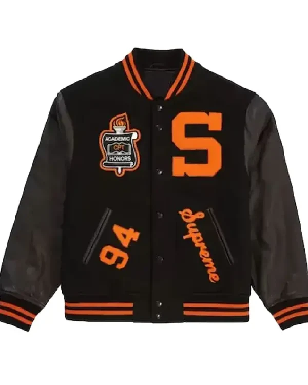 Supreme Team Varsity Black & Red Jacket