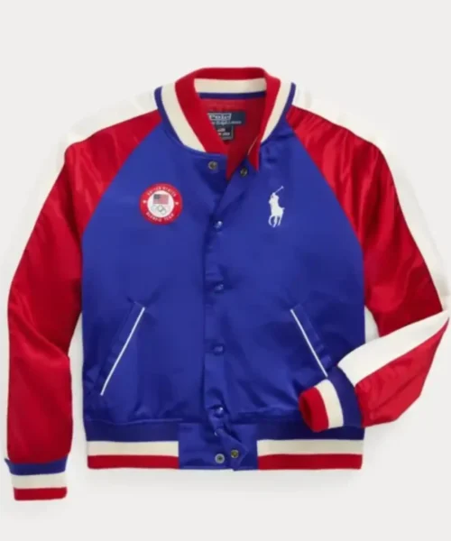 Team USA Satin Baseball Jacket