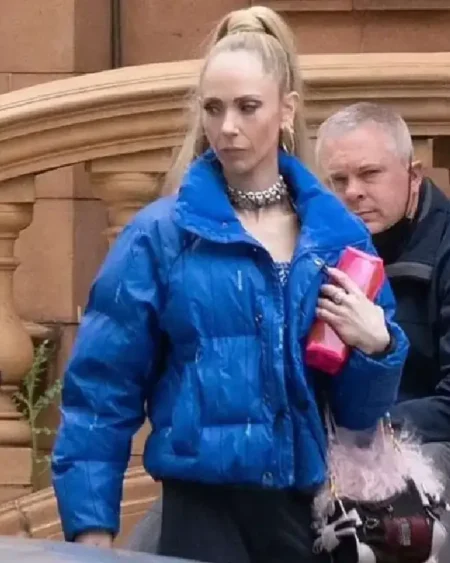 Ted Lasso S03 Juno Temple Blue Puffer Jacket