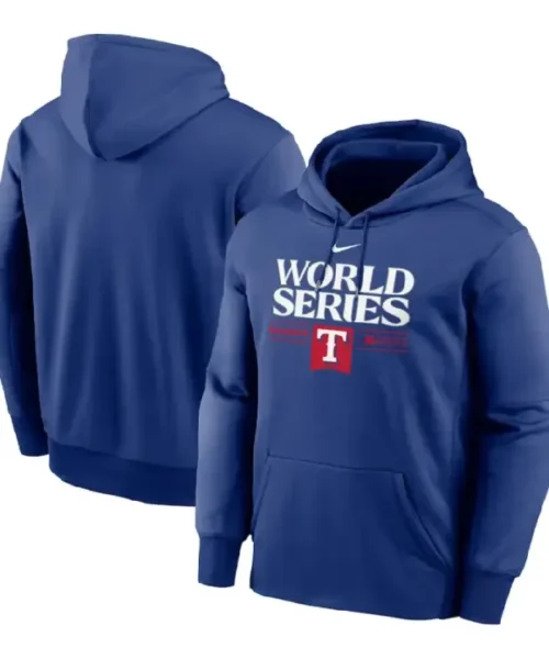 Texas Rangers World Series Blue Hoodie