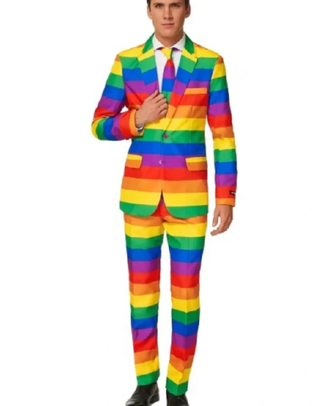 Thanksgiving Rainbow Color Print Suit