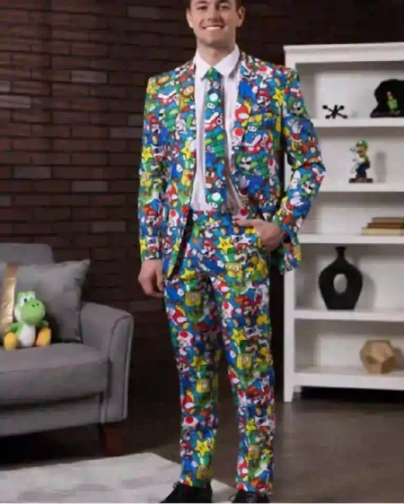 Thanksgiving Super Mario Suit for Men