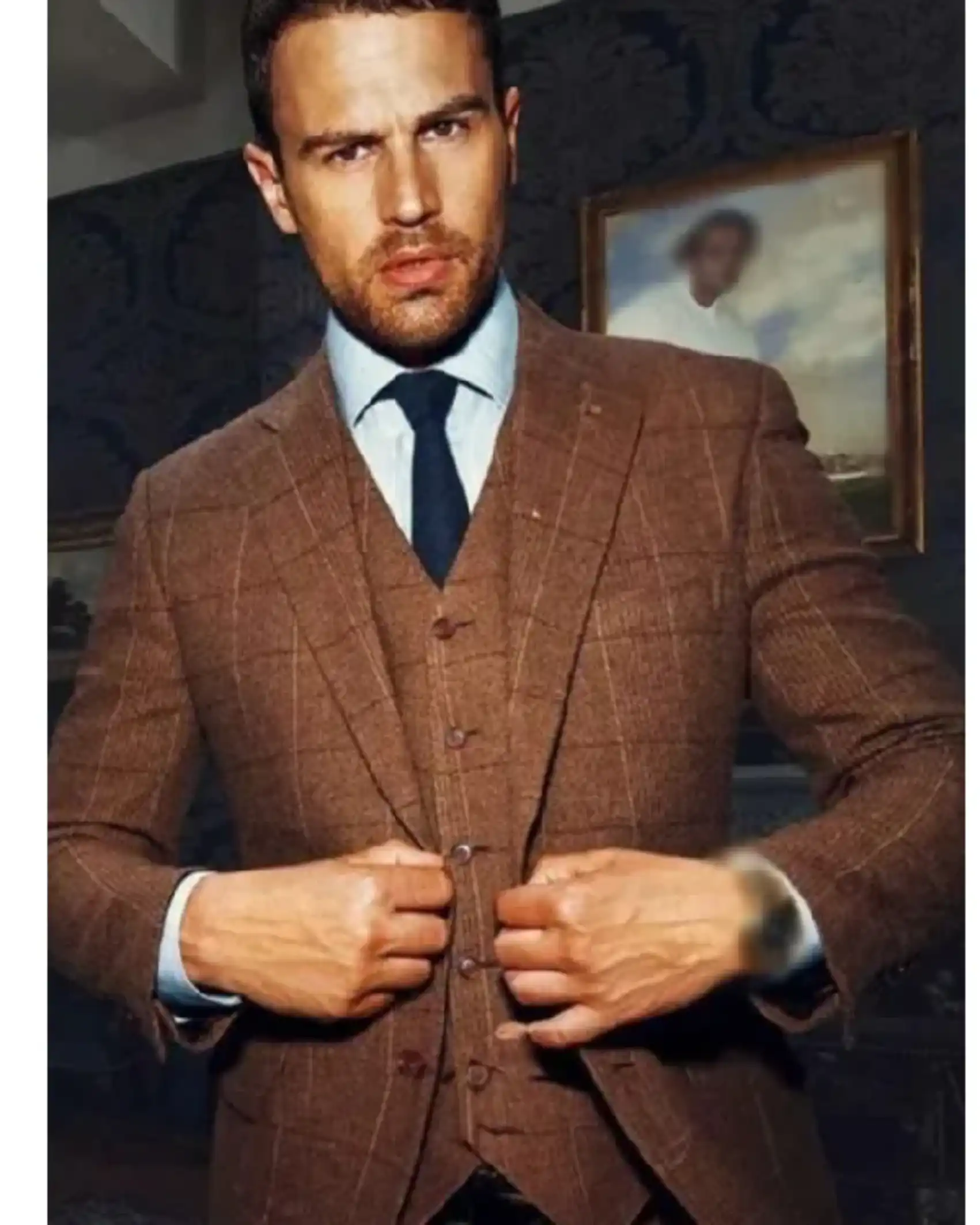 The Gentlemen 2024 Theo James Brown Suit