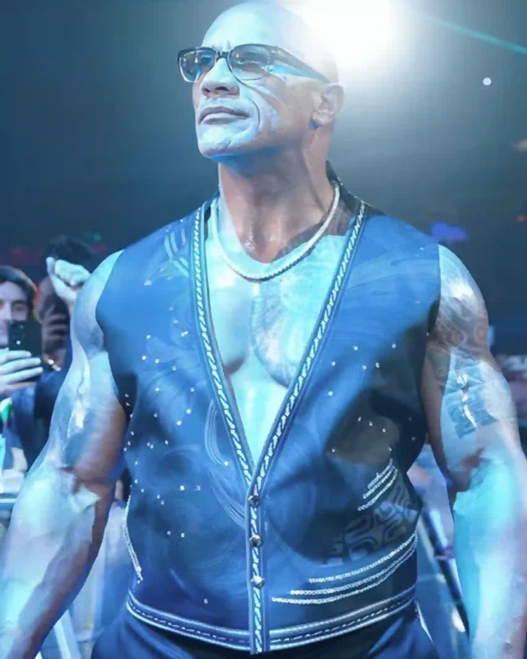 The Rock WWE Elimination Chamber Vest