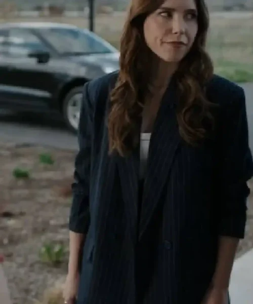 The Stranger in My Home Sophia Bush Striped Blazer