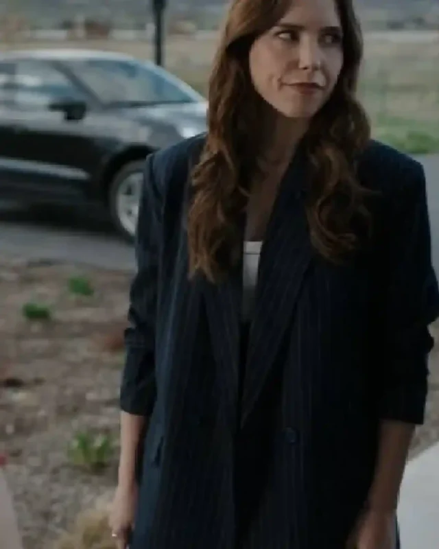 The Stranger in My Home Sophia Bush Striped Blazer