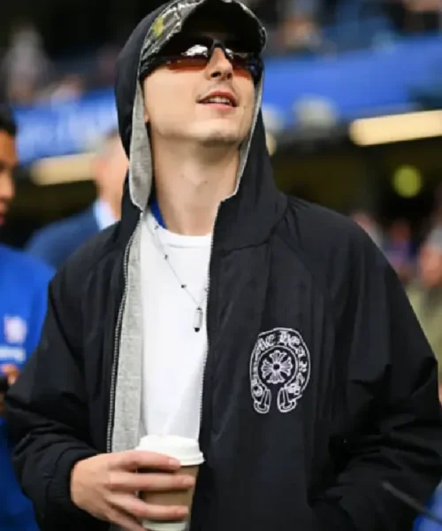 Timothee Chalamet Premier League 2025 Black Jacket