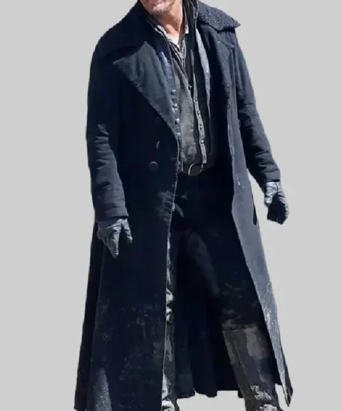 Tom Hardy Black Wool Trench Coat