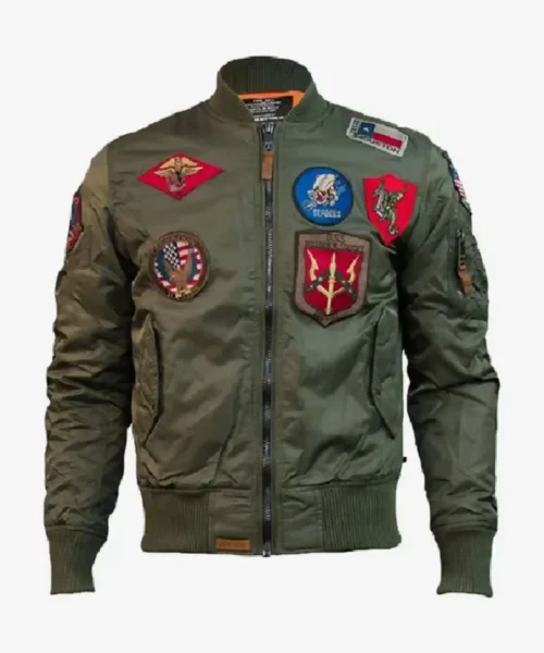 Top Gun® MA-1 Green Bomber Jacket