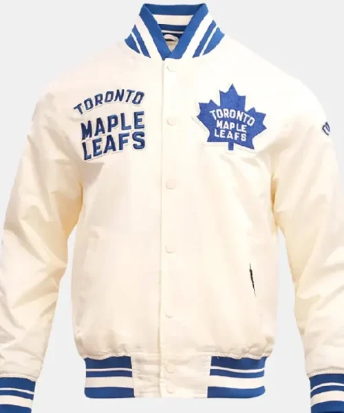 Toronto Maple Leafs Retro Classic Rib Satin Jacket